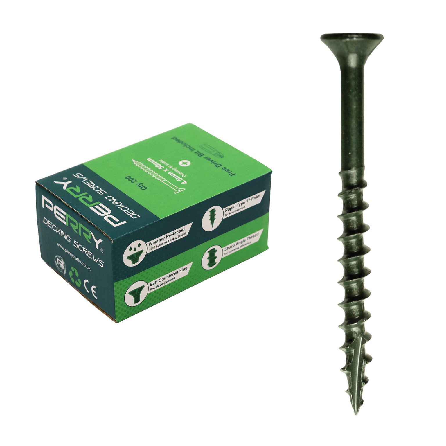 Decking Screws 50mm (box of 200) SJS Fencing